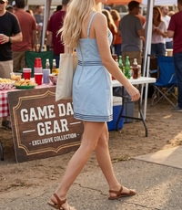 Exclusive Lace Trimmed Day-To-Night Mini Dress