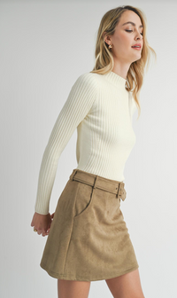 Sadie & Sage - Bakery Ribbed Knit Sweater Ivory