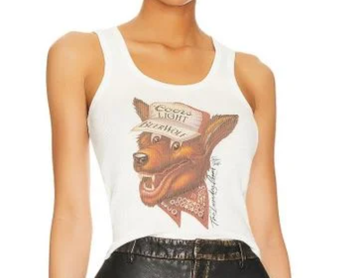 Laundry Room Beer Wolf Ribbed Tank