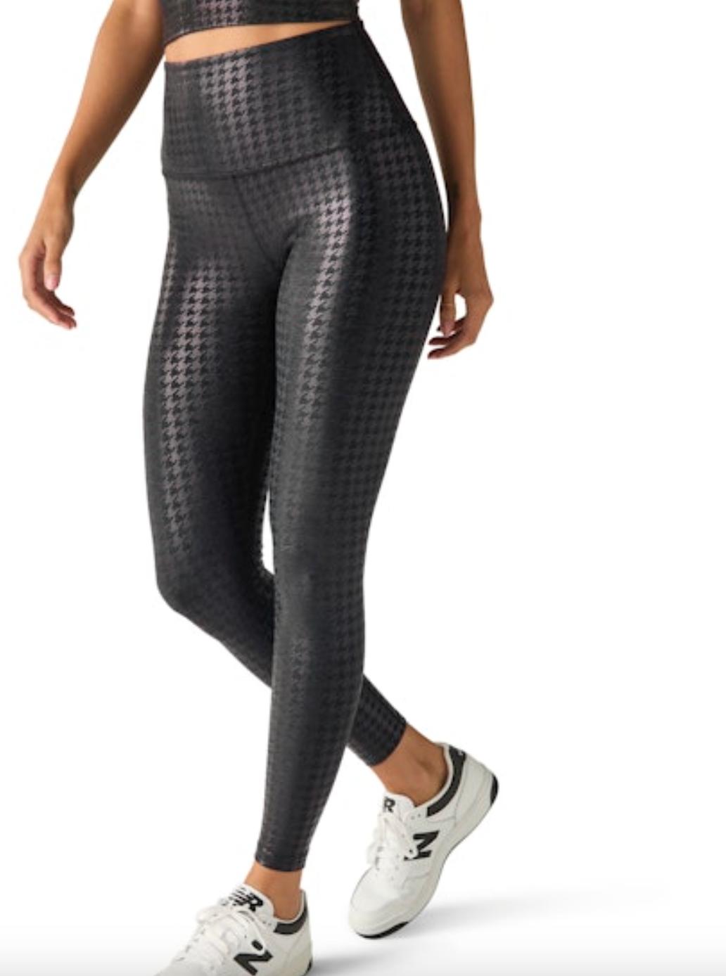 Beyond Yoga - Caught in the Midi High Waisted Legging - Houndstooth