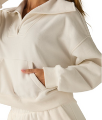 Beyond Yoga - Street Smart Pull Over - Fresh Snow