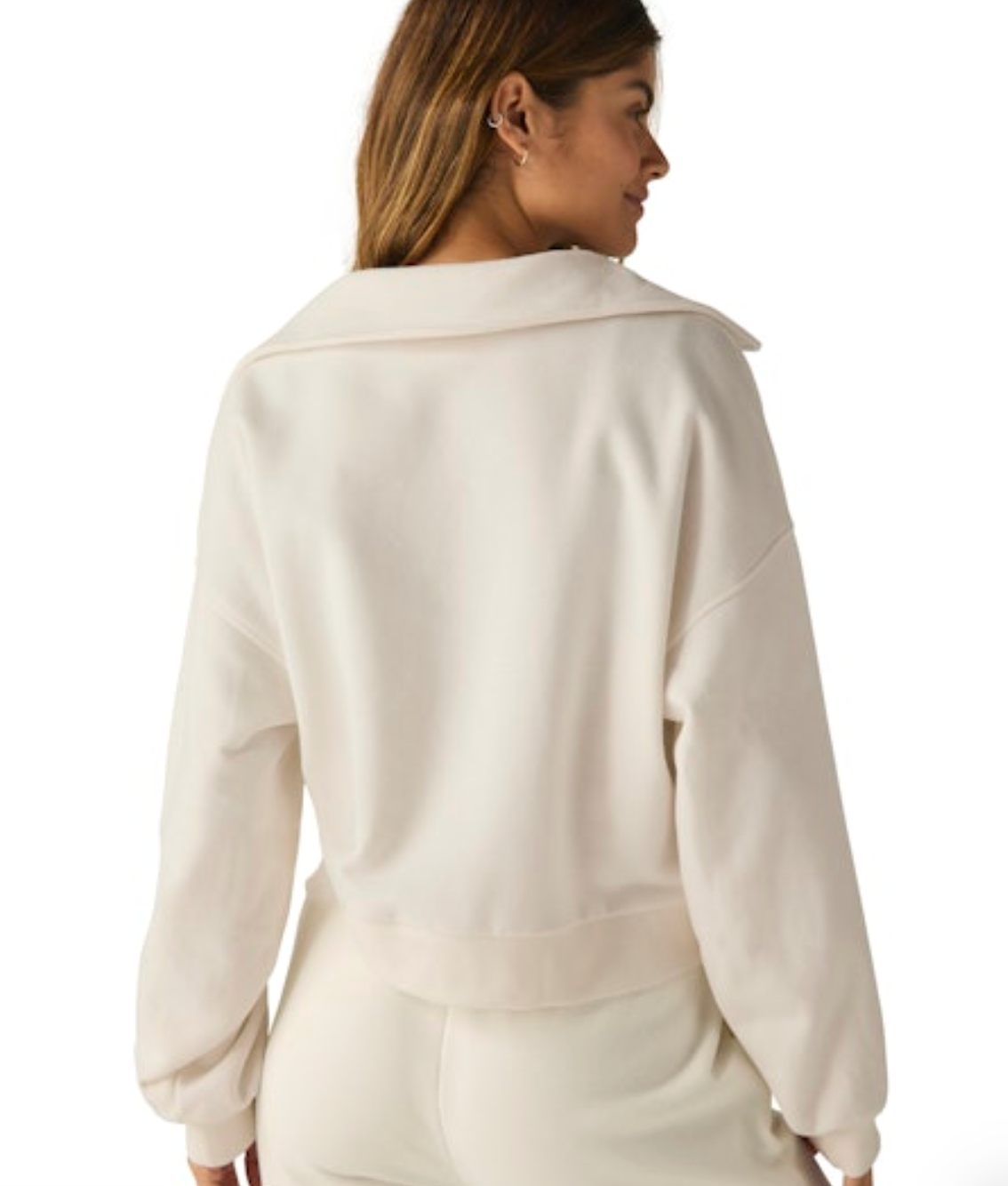 Beyond Yoga - Street Smart Pull Over - Fresh Snow