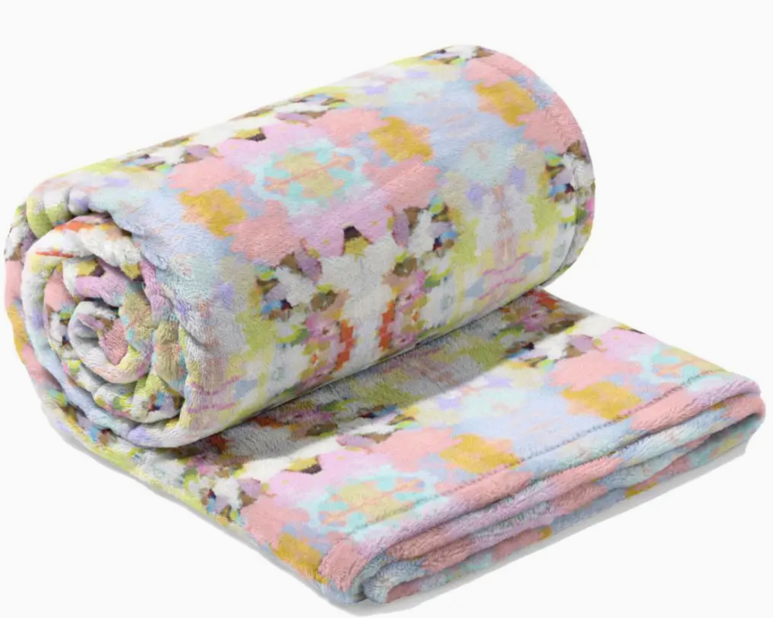 Brooks Avenue Pink Fleece Blanket