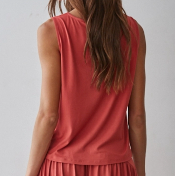 Knit Spandex Cowl Neck Top