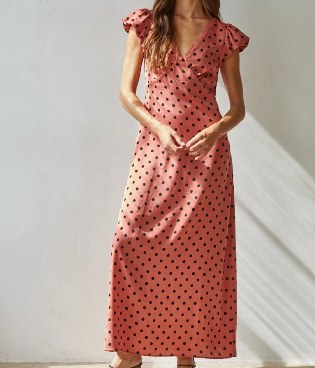 Polka Dot Cap Sleeve Dress