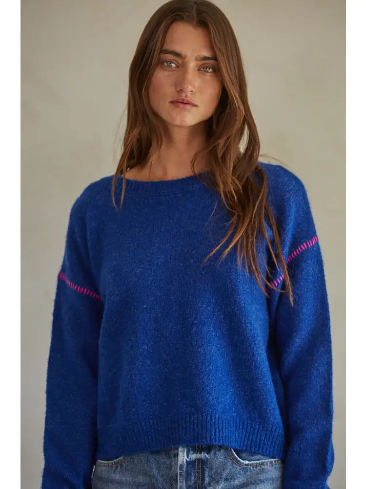 By Together - Knit Sweater Blue