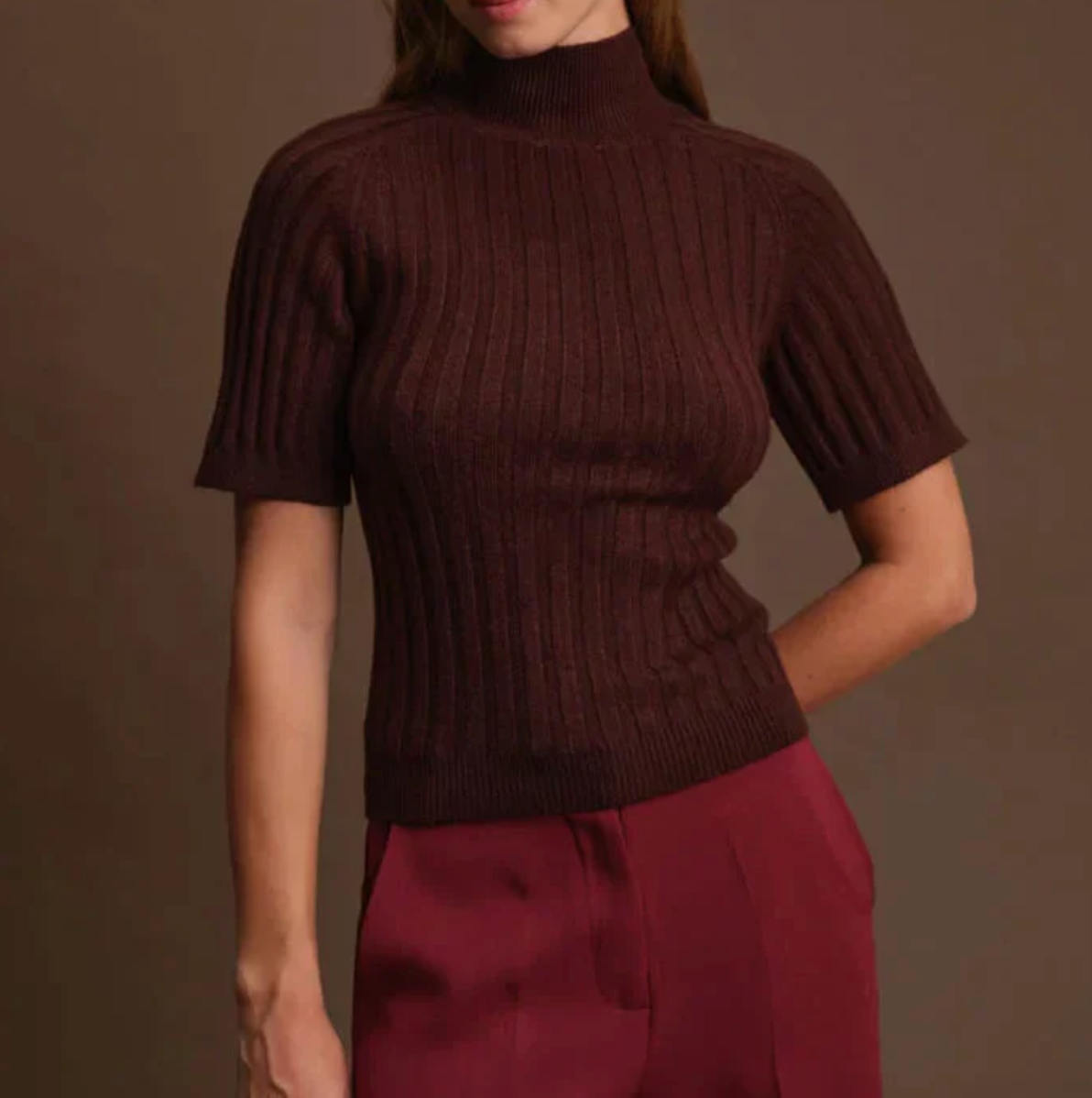 Oliver Turtleneck Knit Top