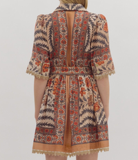 Entro Belted Mini Dress