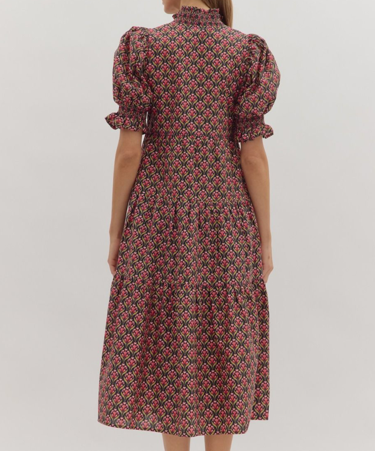 Entro Botanical Midi Dress