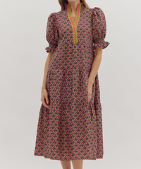 Entro Botanical Midi Dress