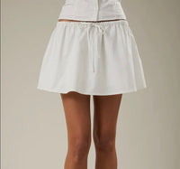 Low Waist Drawstring Skirt