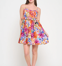 Fall Fiesta Strap Tube Dress