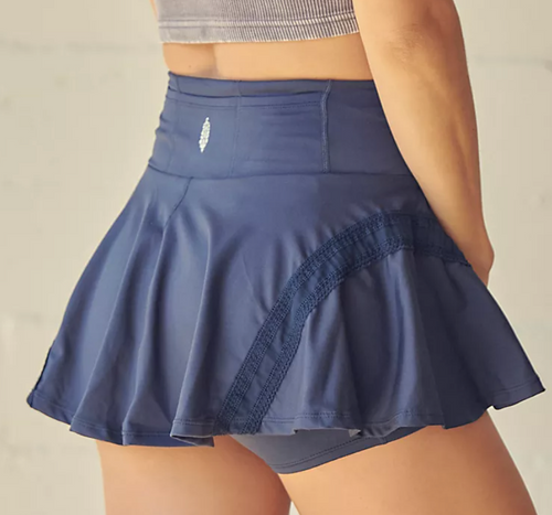 Free People Navy Pleats And Thank You Skort – Apothecary Social