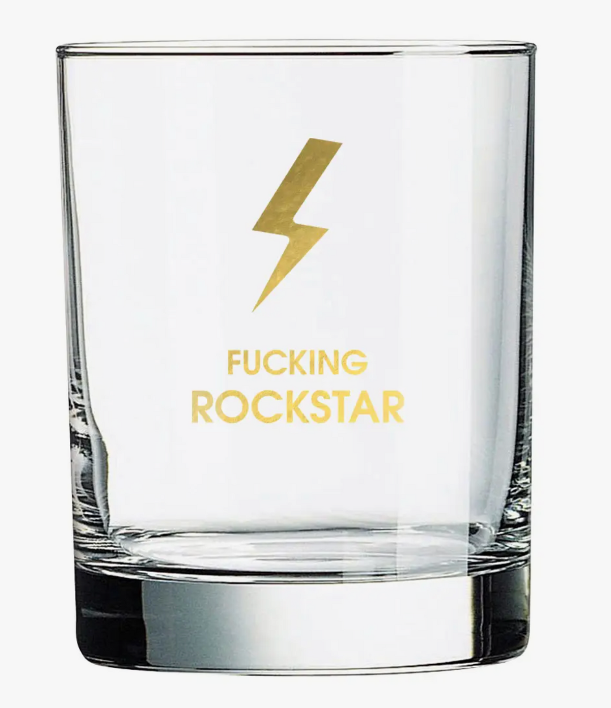 Rocks Glass "Fucking Rockstar"