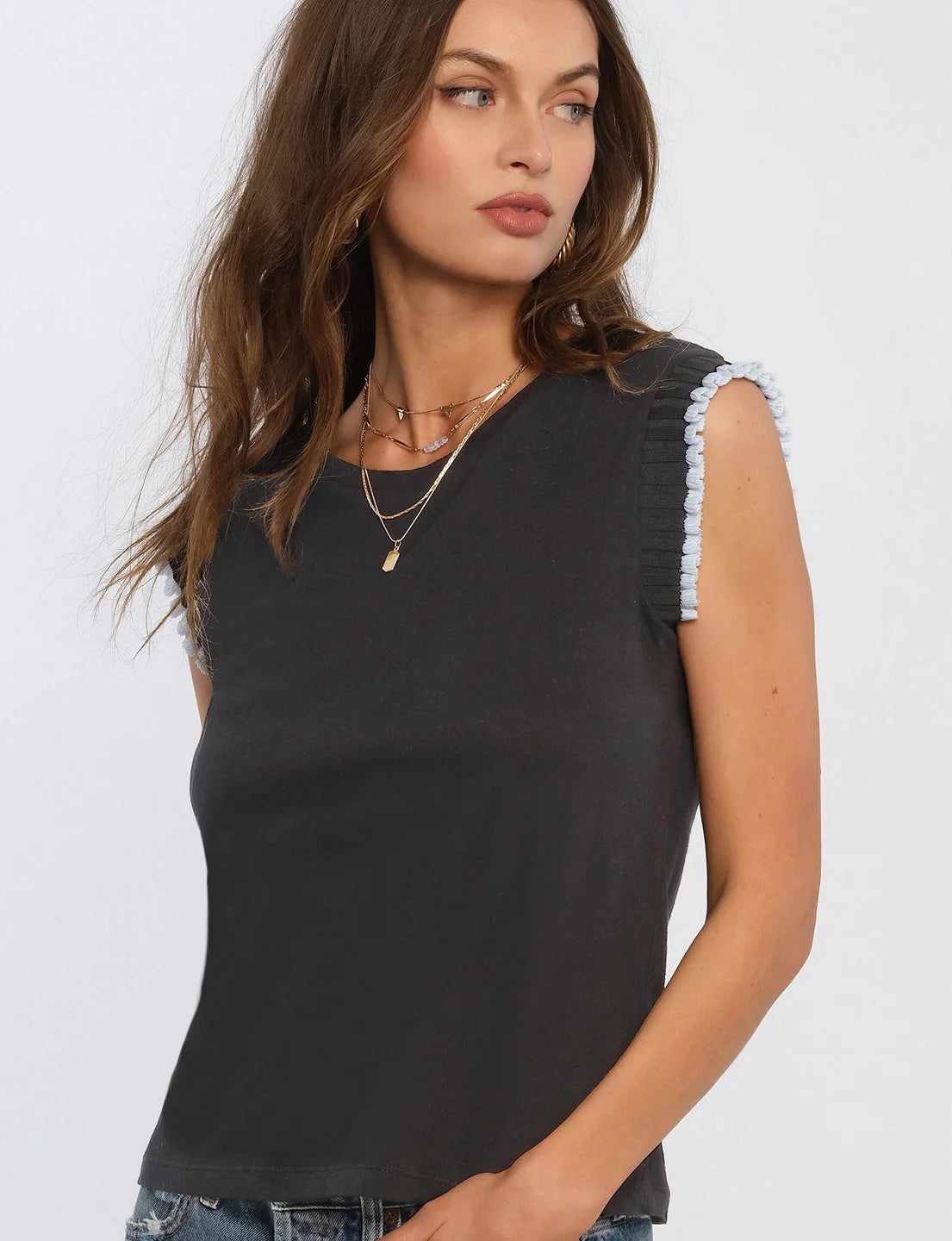 Heartloom Krsita Tee-Black