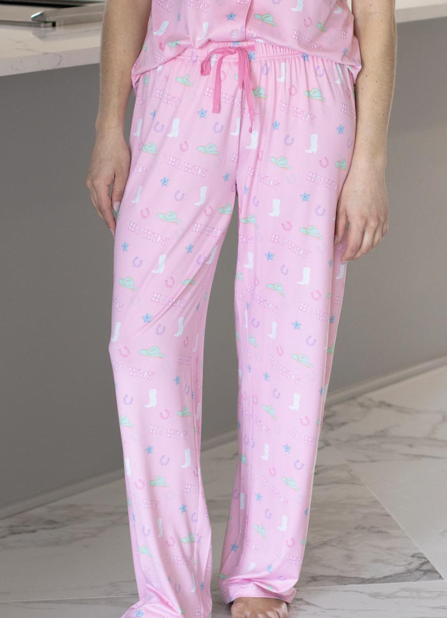 Royal Standard Howdy Friends Sleep Pants Pink/Multi