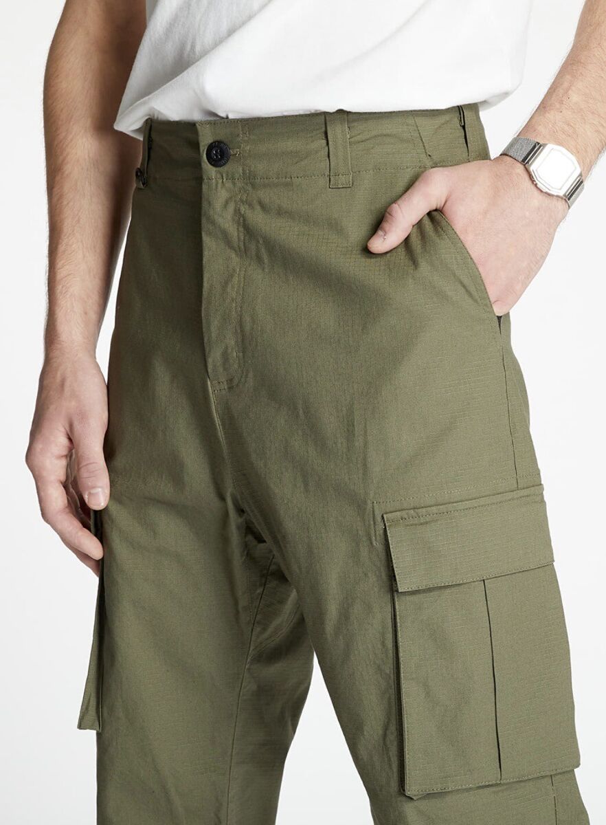 Nike Men’s SB Flex Skateboarding Cargo Pants Green Rip Stop