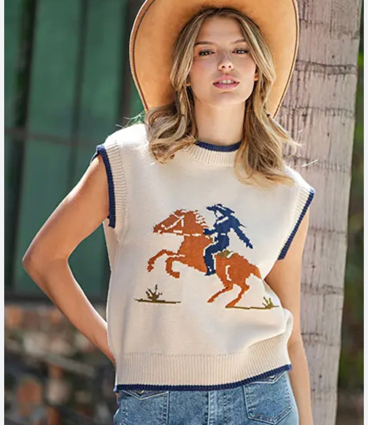 Western Inspired Knit Top