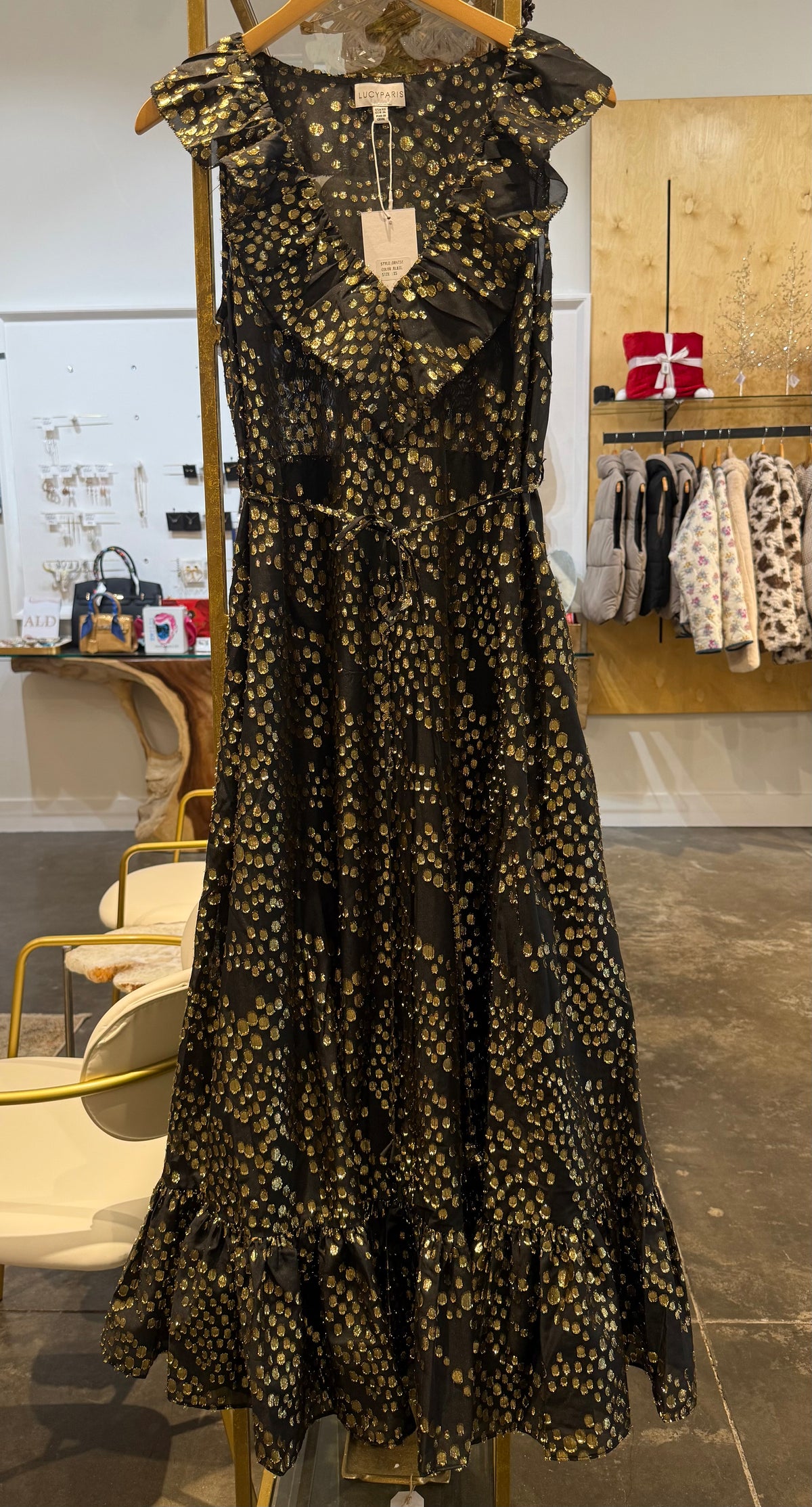 Lacey Ruffle Maxi Dress