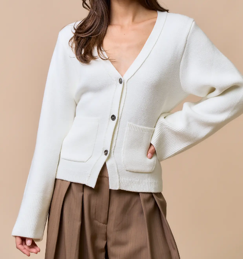 Long Sleeve V-Neck Cardigan