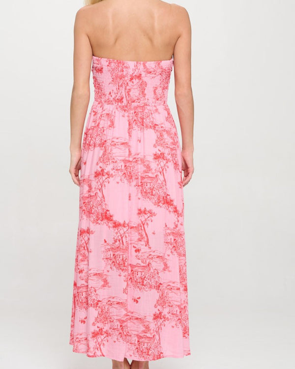 Sunset Cottage Tube Maxi Dress