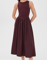 Mixed Media Midi Dress