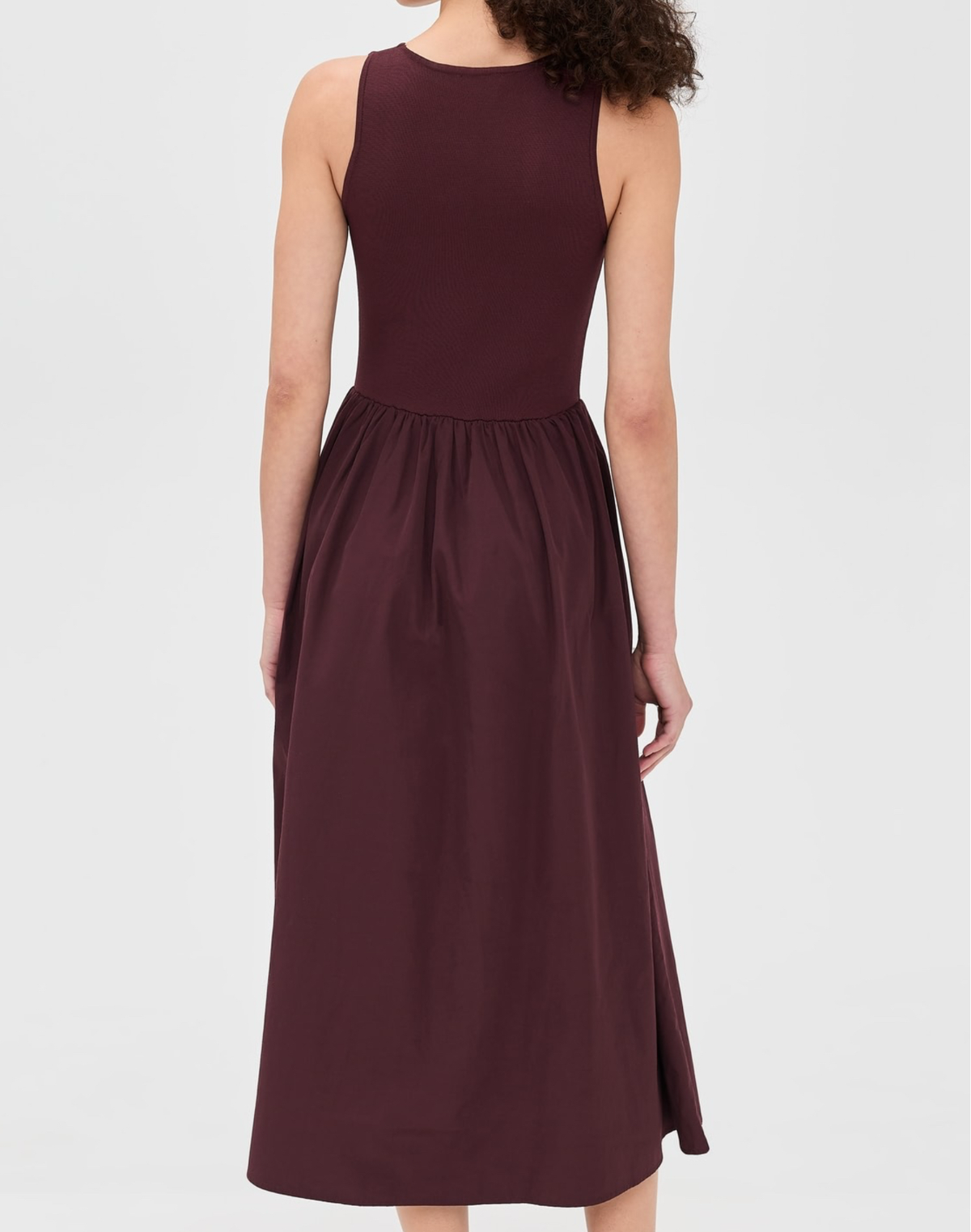 Mixed Media Midi Dress