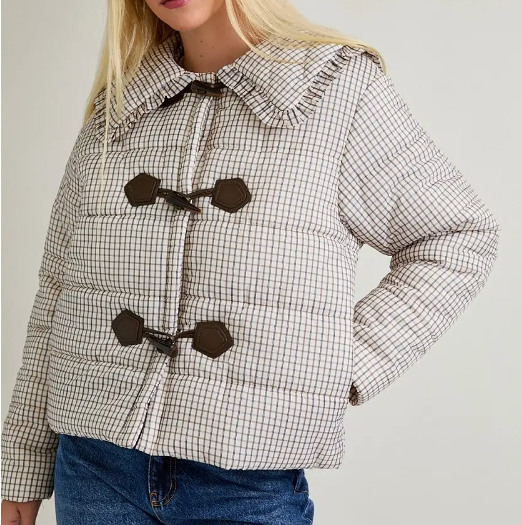 Plaid Padded Jacket