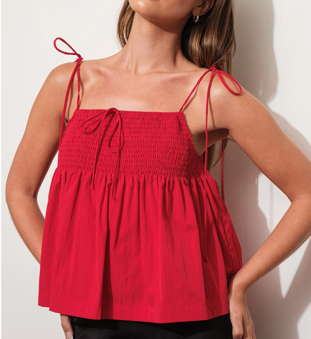 Smocked Babydoll Cami