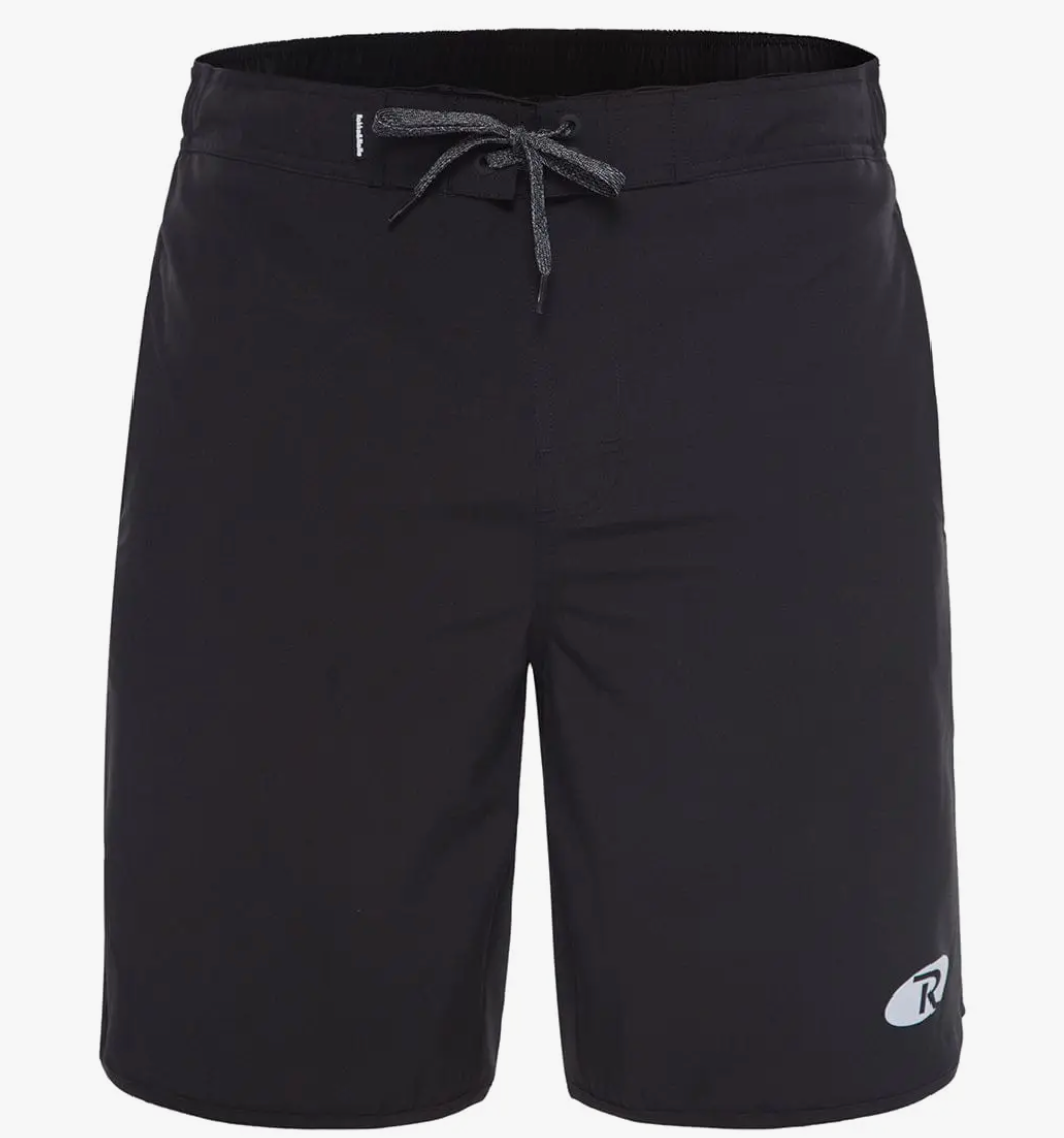 Men'S Quick Dry Mesh Lined Swim Trunks Black