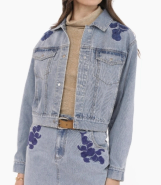 Sadie & Sage Embroidered Denim Jacket