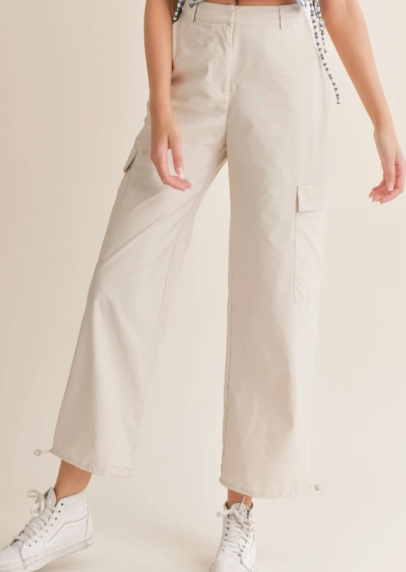 Sage & Sadie Airy Cargo Nylon Pants