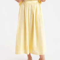 Beachglass Embroidered Maxi Skirt