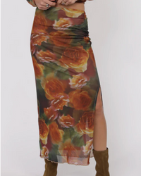 Heart Beats Side Slit Skirt