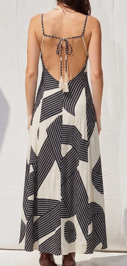 Open Back Maxi Dress