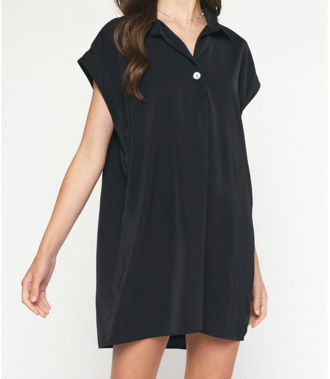 Entro Black Shirt Dress
