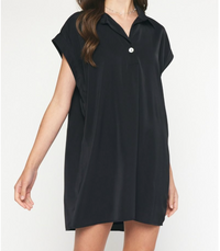 Entro Black Shirt Dress