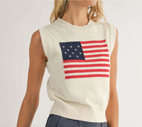 Sadie & Sage Americana Flag Sweater