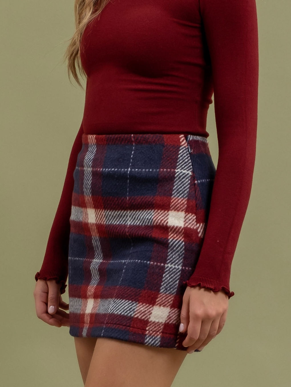 Plaid Mini Skirt