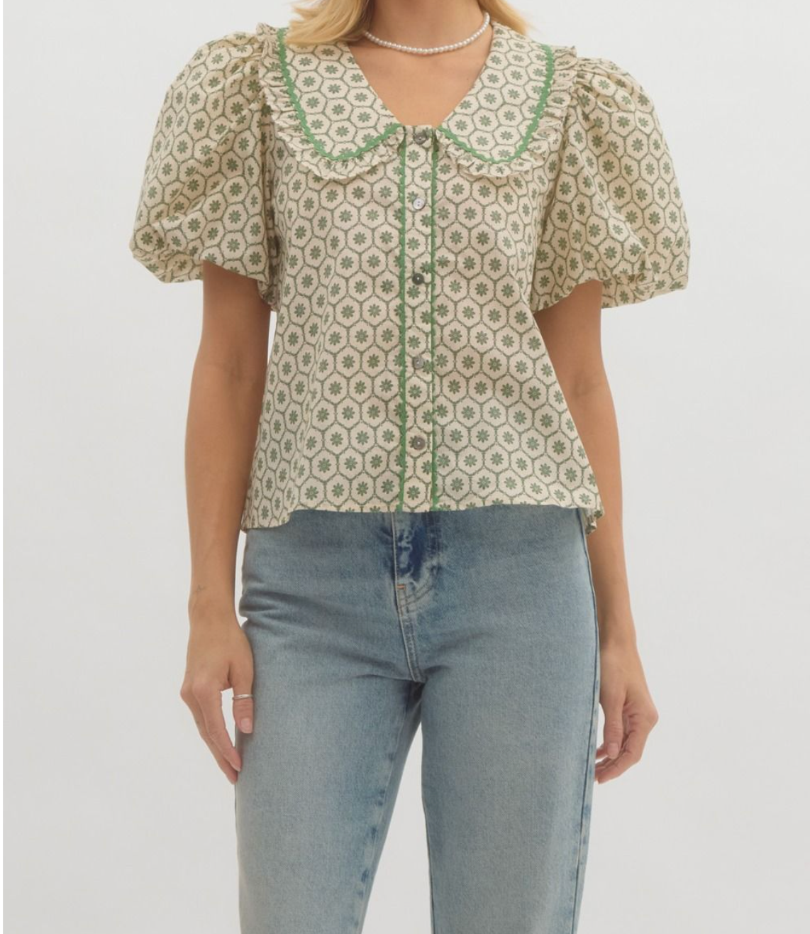 Green Goddess Blouse