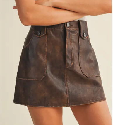 Patch Pocket Mini Skirt