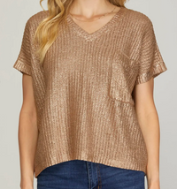 Gold Metallic Shirt