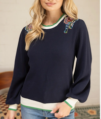 Tiger Embroidered Sweater