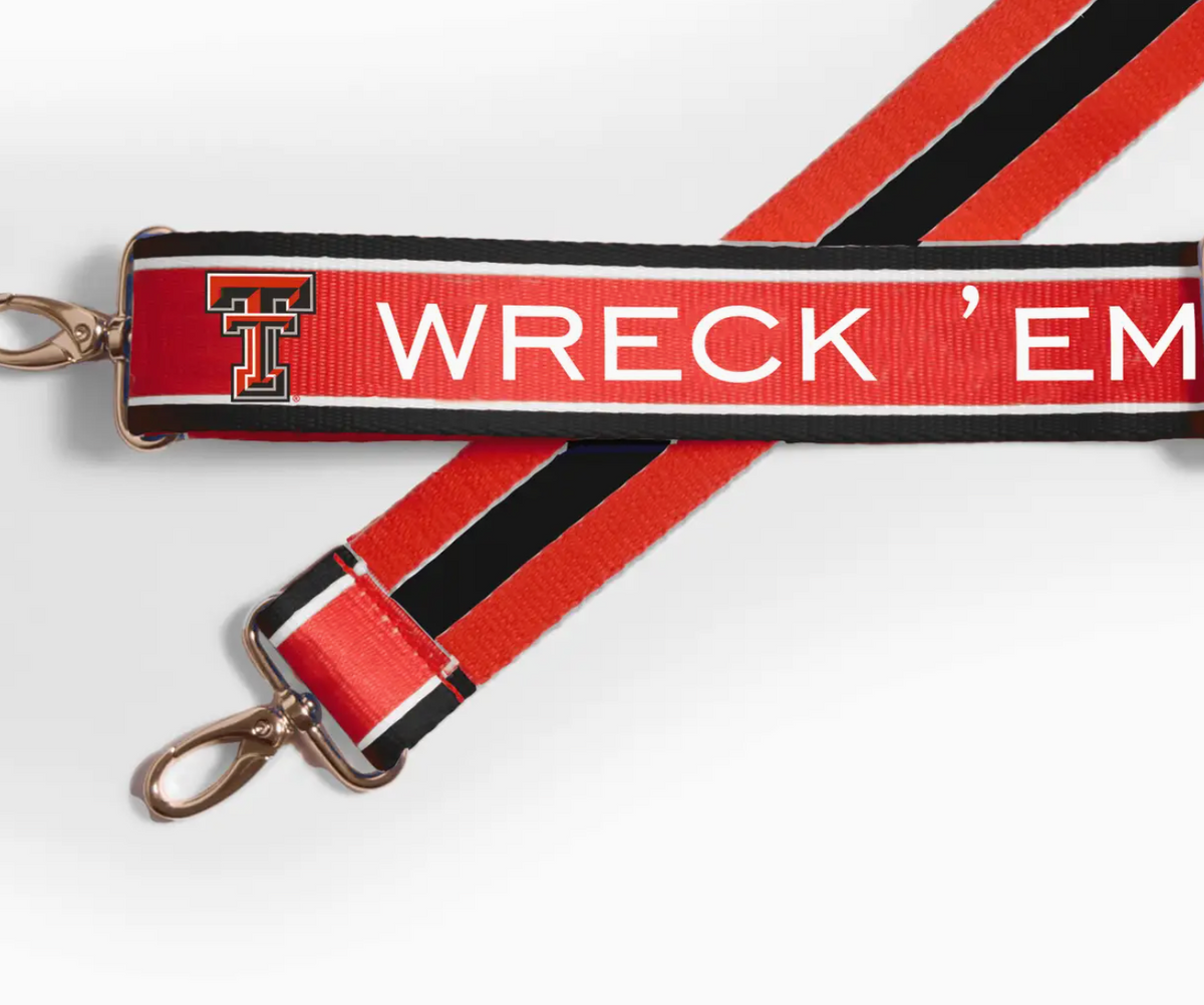 College Purse Strap- Texas Tech