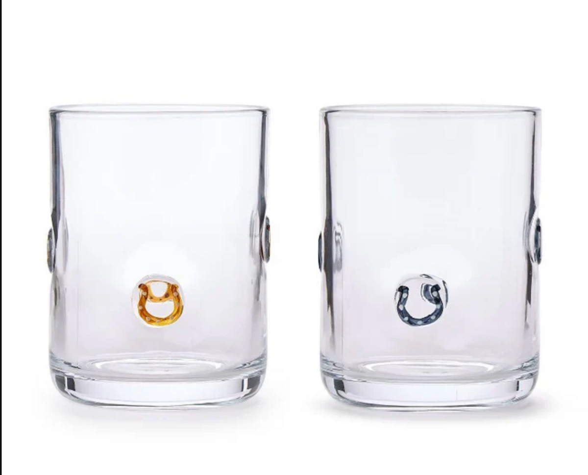 Horseshoe Double Old Fashion Glass