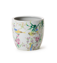 Bird & Blossom Chinoiserie Planter - Ceramic