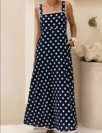 Polka Dot SLVL Maxi Dress