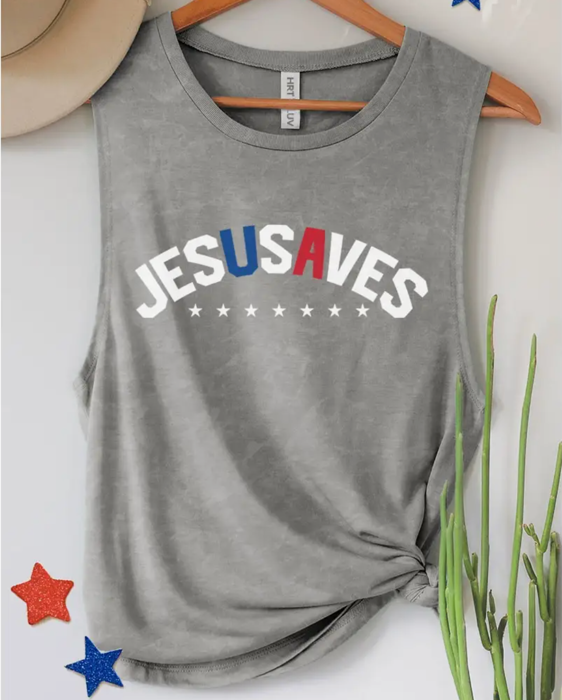 Jesusaves Graphic Tank Top
