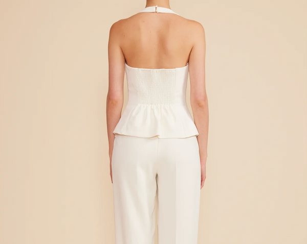 Lucy Paris Clementine Halter Vest - Ivory