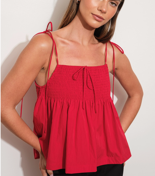 Smocked Babydoll Cami